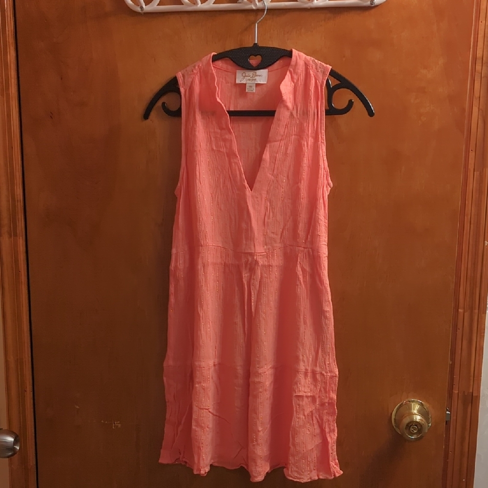 Coral Sleeveless Dress